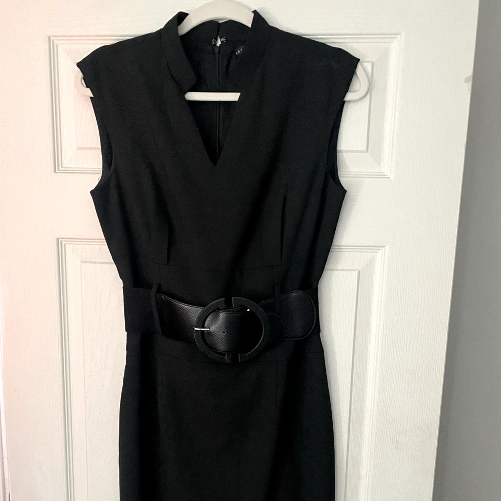 Antonio melani black dress with belt